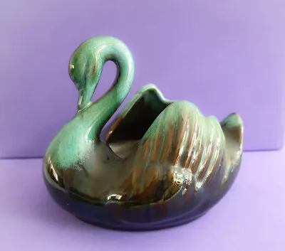 Buy Vintage Blue Mountain Canada Pottery Green Swan Glaze • 9.99£