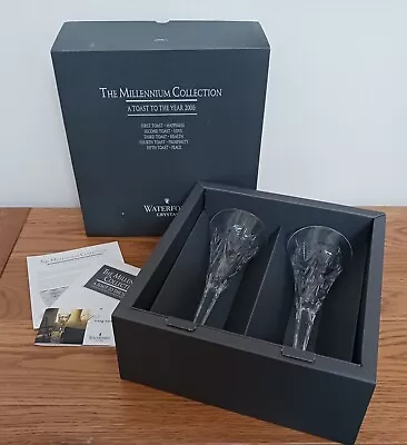 Buy Waterford Crystal 'Happiness' Millenium Toasting Champagne Flutes • 45£