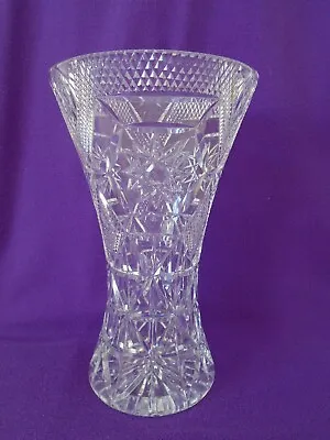Buy 21cm Cut Crystal Trumpet Vase  • 6£