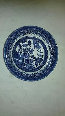 Buy 6 Churchill Willow Pattern 6  Bowls - Blue & White Made In England • 16£
