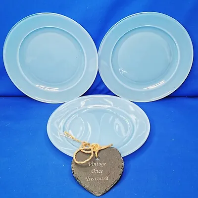 Buy Vintage BLUE PYREX * 3 X Dinner Plates (10 , 25.5cm) * VGC • 12.50£