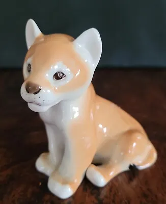 Buy Vintage Russian Lion Cub Porcelain Figurine Made In USSR • 9£