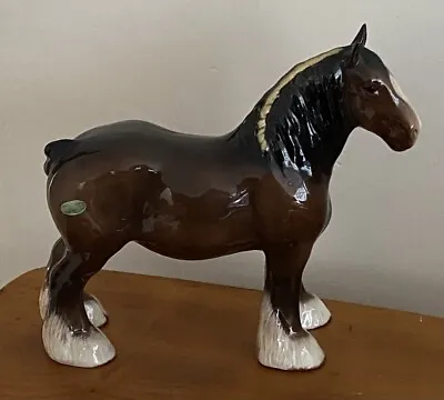 Buy Beswick Shire Horse Large Vintage Figurine Ornament Model 818 Arthur Gredington • 17.50£