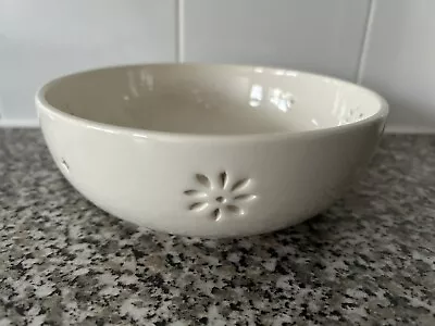 Buy Vintage Laura Ashley Cream Hand Pierced Ceramic Pottery Bowl Dish • 15£