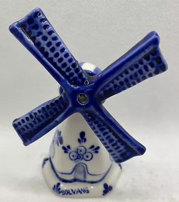 Buy Old Dutch Delft Blue Band Painted Windmill Figurine • 14.18£