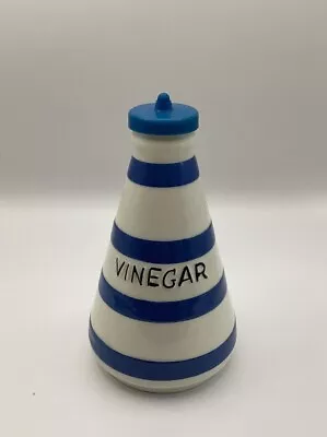 Buy Vintage Chef Ware Staffordshire Ironstone Blue And White 1960's Vinegar Bottle • 17£