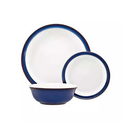 Buy Denby Imperial Blue 12 Piece Tableware Dinner Set Brand New In Box Made In UK • 139.99£