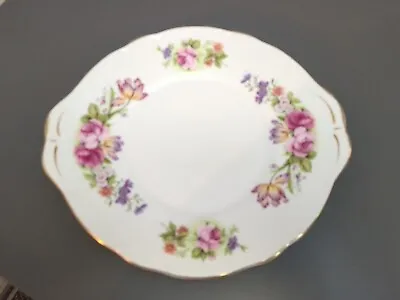 Buy Duchess Bone China Large Cake Plate - Vintage English Bone China Floral Pattern • 15£