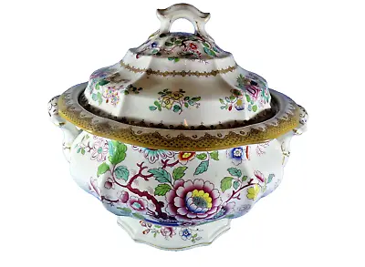 Buy Antique 1820-1840 Rare Probably William Ridgway Pottery Lidded Soup Tureen • 125£