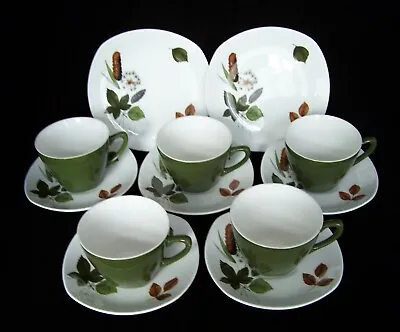 Buy Vintage Midwinter Riverside Part Coffee Set 5 Cups 5 Saucers 2 Side Plates • 18£