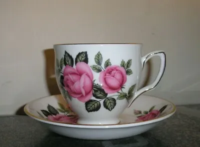 Buy Vintage Duchess Pink Rose Cup And Saucer • 4.50£