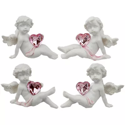 Buy Cherub Ornament Tealight Holder Oil Burner Figurine Heart Gift Angel Collectable • 5.75£