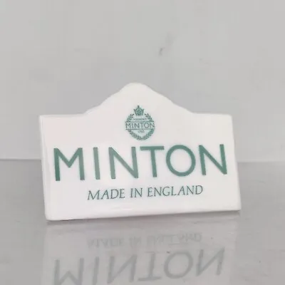 Buy Minton Made In England Porcelain China Display Plaque Advertising Retail Sign • 12.95£