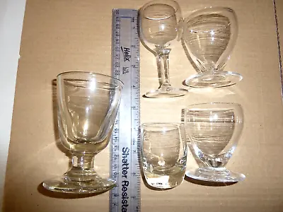Buy Assortment Of 5 Vintage Glasses  - Firing, Shot & Port • 10£