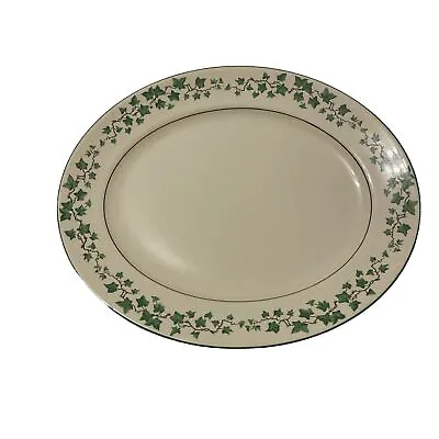 Buy Vintage Burleigh Ware Burgess & Leigh China Platter Ivy Pattern Christmas Plate • 19.50£