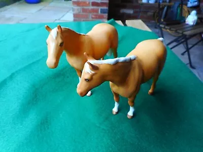 Buy Pair Of Original Beswick England Matt Finish Palomino Horse Figurines • 15.75£
