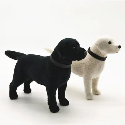 Buy Simulation Labradorr Small Dog Puppy Animal Model Plush Plastic Toy Ornaments • 8.98£