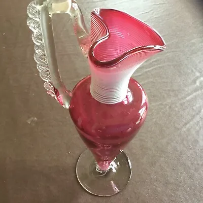 Buy Victorian Cranberry Glass Vase • 45£
