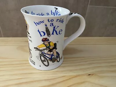 Buy How To Ride A Bike Dunoon Mug Cup Fine Bone China Rare By Cherry Denman GC • 11.99£