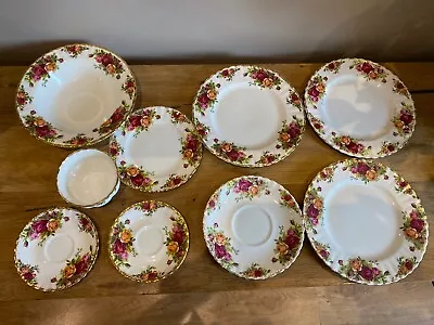 Buy 9 X Royal Albert Old Country Roses Different Saucers / Plate  • 35£
