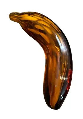 Buy VTG DABS Made In Italy Art Glass Fruit Amber BANANA Paperweight Figurine 7  Long • 48.02£