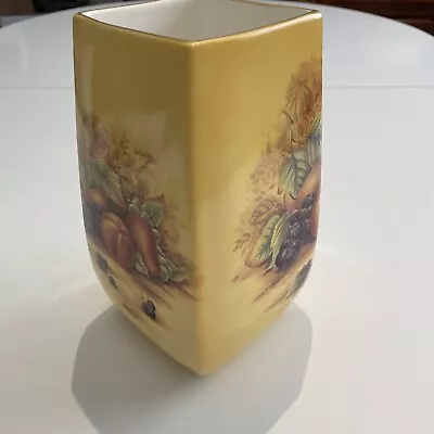 Buy Vintage Aynsley Orchard Gold Fine Bone China Vase 20.5 Cm Tall  • 24.99£