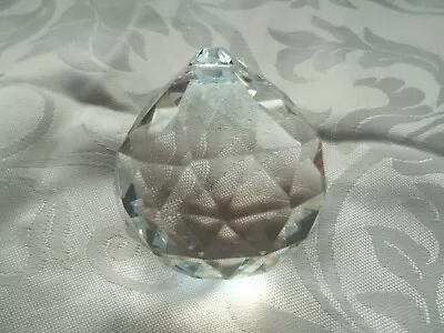 Buy  Clear Crystal Style Ball Shape Glass/paperweight With Hole On Top To Hang Up • 3.50£