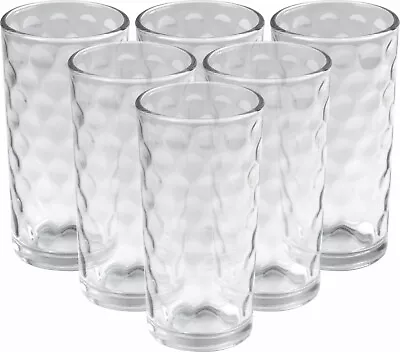 Buy Highball Glasses Tall Glass Water Drinking Tumblers Set 250ml • 13.99£