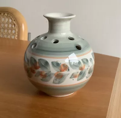 Buy Beautiful Vintage Jersey Pottery Pot Pouri Pomander Vase H3.75” Art Pottery VGC • 8.75£
