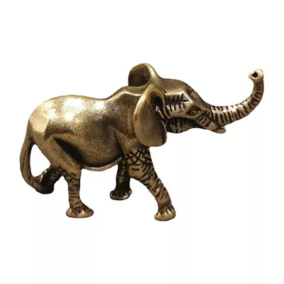 Buy  Figurine Home Mini Elephant Ornaments Brass Solid Chinese Zodiac • 7.98£