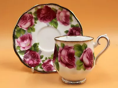 Buy Royal Albert China Old English Rose Design Demitasse / Coffee Cup & Saucer Duo. • 23.50£