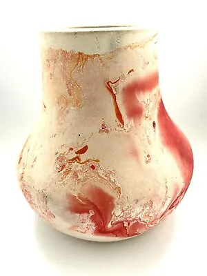 Buy Vintage NEMADJI Pottery Hand Made Orange/Red Clay 5” Vase - Collectible • 41.29£