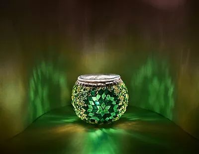 Buy Mosaic Glass Candle Holder100% Handmade Perfect Gift • 14.99£