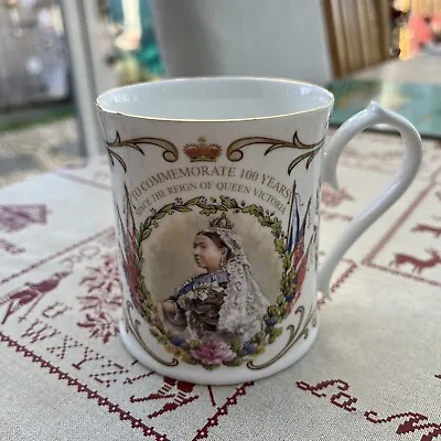 Buy Aynsley Fine Bone China Mug 100 Years Since Reign Of Queen Victoria *Limited Ed* • 49.99£