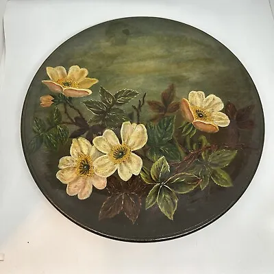 Buy Watcombe Pottery Wall Plate Hand Painted Floral 30cm • 8.99£