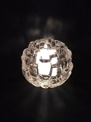 Buy KOSTA BODA Igloo Glass Crystal Votive Candle Holder By Bengt Edenfalk Sweden • 14.39£
