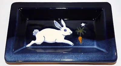 Buy 1987 Karen Howell Pottery Legend Of The Rabbit Moon 7 7/8  Rectangular Tray • 83.48£