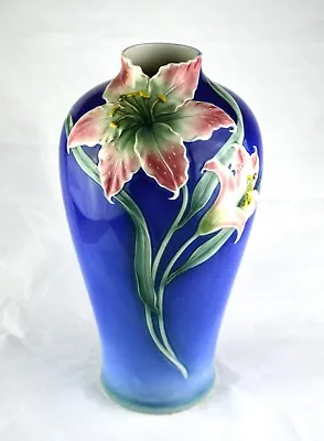 Buy FRANZ XP1819 Royal Blue Porcelain Lily Vase - 31cms (12-1/4 ) Tall - PERFECT • 69.50£