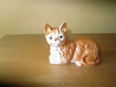 Buy Melba Ware Pottery Ginger Cat Figurine 11.5cm X 8.5 Cm Very Good Condition • 7.50£