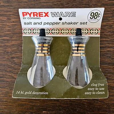 Buy Vintage PYREX Ware Salt & Pepper Shaker Set! *New Old Stock* • 31.25£