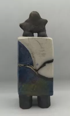 Buy Gary McKague Canadian Studio Pottery Raku Glaze Lidded Jar Pot Inuit Canada • 35.99£