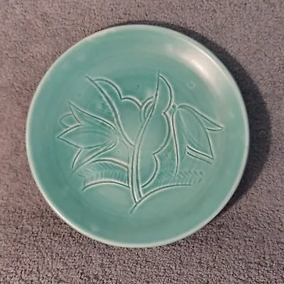 Buy Vintage 1932 Susie Cooper Sgraffito Pottery Plate, Incised Floral Pattern • 12£
