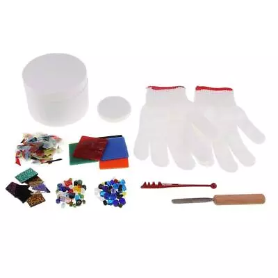 Buy 10Pcs Pro Stained Glass Fusing Supplies Microwave Kiln Kit DIY Jewelry Tools • 43.37£