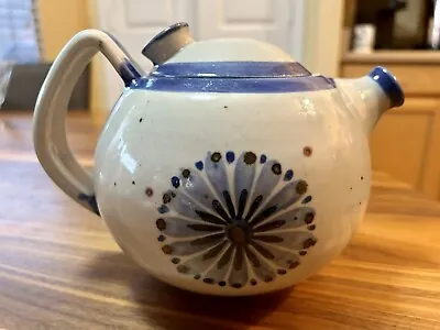 Buy Vintage Ken Edwards Tonala Teapot Guadalajara Blue Mexican Art Pottery • 26.56£