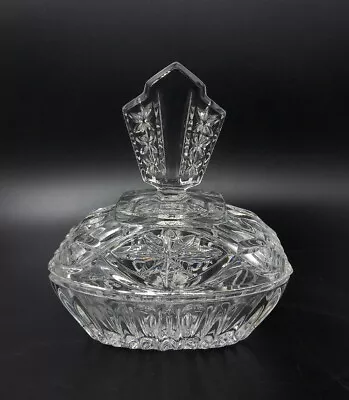 Buy Vintage Ernst Buder Clear Glass Dressing Table Trinket Pot #520 C.1960 • 14.75£