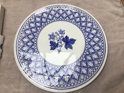 Buy Spode Blue Room Collection Blue Italian Cake Plate - Geranium - New • 24.99£