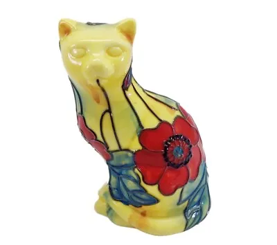 Buy Old Tupton Ware Ceramic Sitting Cat In Yellow Poppy Design TW 1665-B • 38.34£
