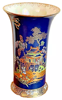 Buy Carlton Ware NEW MIKADO 6” Vase, Shape 217, Chinoiserie Pattern Bleu Royale 2727 • 33.50£