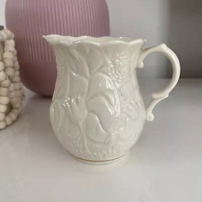 Buy Vintage Belleek Irish Pottery Milk/Cream Jug Creamer Floral • 8£