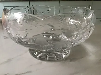 Buy Stuart Fuchsia Design - Cut Glass Large 8  Fruit Trifle Bowl • 20£